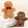 thumbnail image 1 of Muñeco de peluche de dibujos animados de hombre de jengibre, muñeco de peluche, galletas, almohada de Navidad, decoración del hogar, regalo para niños, 1 of 4