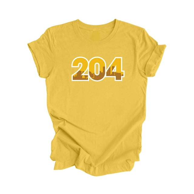 204 Winnipeg Manitoba Canada Code Régional Skyline de la Ville Cadeau - T-Shirt Unisexe - Inspired X