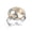 Multi 2, variant on Retro Wood Board Sunflower Stainless Steel Rings for Women, Open Adjustable Ring Promise Ring Jewelry Gifts