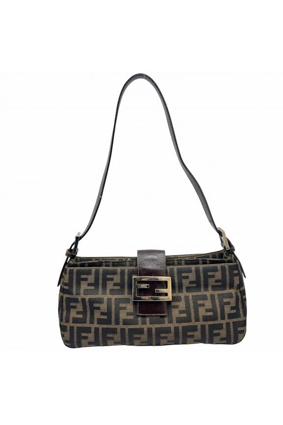 Pre-Owned FENDI Zucca Mamma Bucket Shoulder Bag Handbag for Women