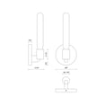thumbnail image 3 of WV607201MB-Alora Lighting-Claire - 1 Light Bath Vanity-5 Inches Tall and 5 Inches Wide-Matte Black Finish, 3 of 5