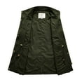 thumbnail image 4 of WenVen Women's Spring Cotton Anorak Jacket Light Long Sleeve Utility Coat Green L, 4 of 9