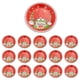 thumbnail image 4 of Puntoco Liquidación de suministros de cocina Decoraciones para fiestas navideñas Platos desechables Platos de Papá Noel con dibujos animados Juego de vasos de papel Cubiertos para fiestas, 4 of 5