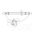 thumbnail image 2 of TYC 660316 Power Window Motor and Regulator Assembly For 05-10 Frontier Xterra Fits select: 2005-2010 NISSAN FRONTIER, 2005-2010 NISSAN XTERRA, 2 of 4