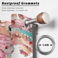 thumbnail image 2 of Outdoor Curtains for Patio Waterproof, Valentine's Day Outdoor Privacy Panels Grommet, Spring Watercolor Cake Pink Red Blackout Outside Curtains for Porch/Cabana/Pergola/Gazebo 54"x108", 2 Panels, 2 of 8