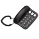 thumbnail image 3 of Large Button Wired Phone Desktop Fixed Phone Wall-Mounted Phone Supports Hands-Free/Redial/Flash Disconnect, 3 of 5