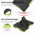 thumbnail image 3 of Case for for iPad Pro 11 Inch 4th/3rd/2nd/1st Generation 2022/2021/2020/2018, Armor Heavy Duty Anti-falling Rugged Double Military Grade Heavy Duty Shockproof Case with Kickstand, Green, 3 of 5