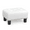 White, variant on Magshion Foot Stool Ottoman with Padded Seat, Modern PU Leather Footrest, Rectangular Seat Stool, Black