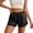 Black, variant on SOFTCCLO Shorts for Women Solid Satin Lace Shorts Elastic Waist Mini Casual Womens Shorts Black L
