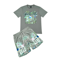 Genuine Mens Paradise Tshirt Short Set Streetwear Fashion
