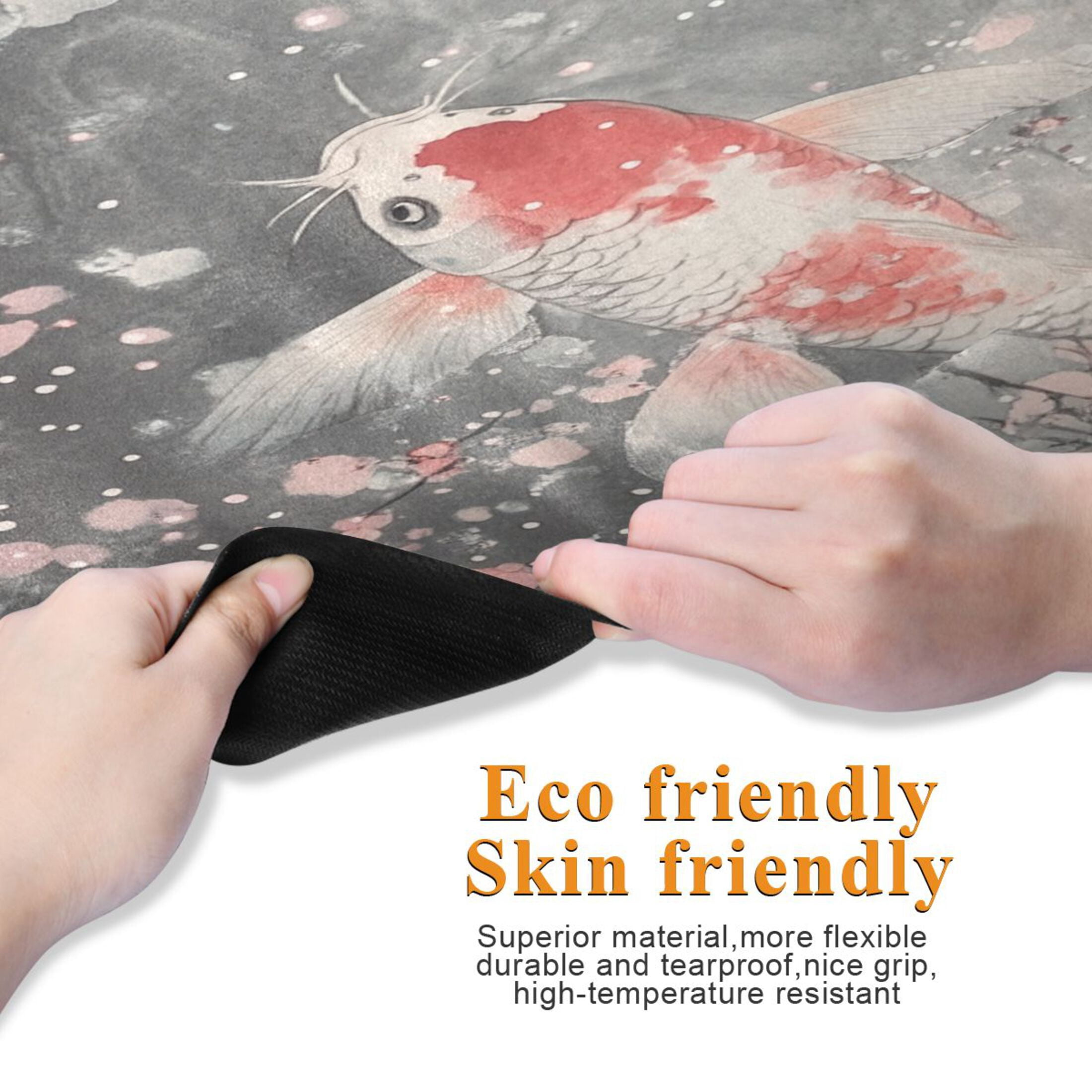 BZSMCE Yoga Mat Women Goldfishs Painting Fitness Mat
