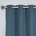 thumbnail image 2 of Superior Blackout Solid Light Filtering Grommet Curtain Panel Set, 42"X 96", Denim Blue, 2 of 8