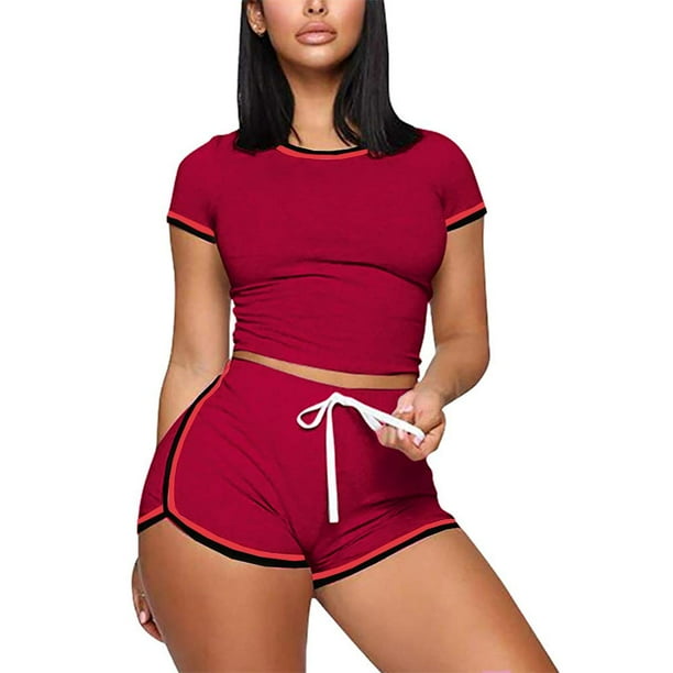 matching sweatsuit set shorts