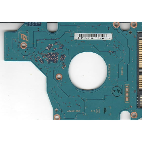 MK8032GSX, HDD2D32 V ZK01 T, G5B001355000-A, Toshiba 80GB SATA 2.5 PCB