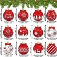 thumbnail image 3 of Qwtwty 12 Pcs Christmas Ornaments Set, Shatterproof Christmas Pendants Hanging Pendants with Gift Box Packaging for Xmas Tree Home Holiday Party Decor, 3 of 7