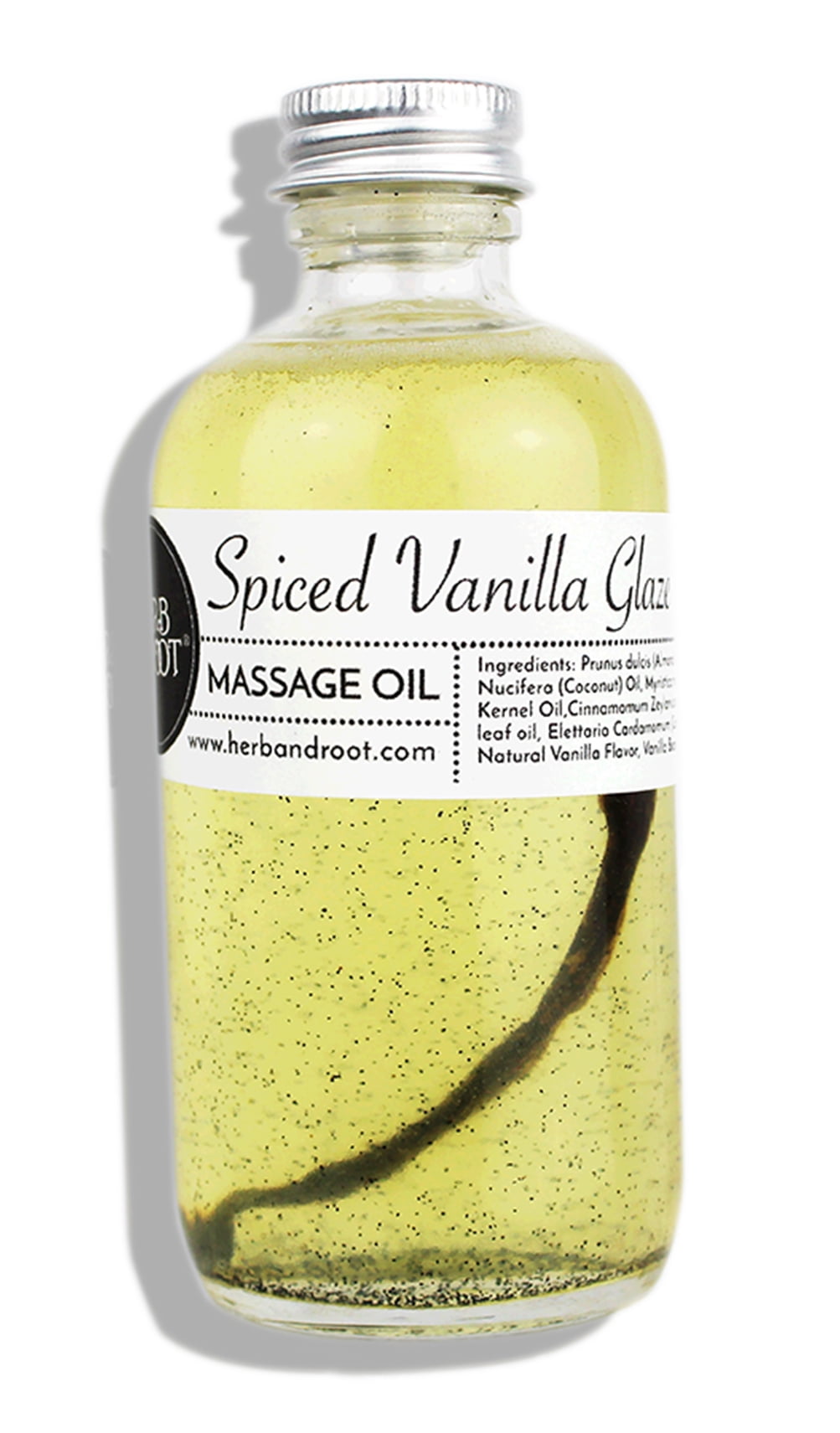 Edible Vanilla Massage Oil with Warming Cinnamon Spice to Relax The