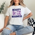 thumbnail image 2 of Beauty Enthusiast Empowerment Statement, White Comfort Colors T-Shirt, Small, 2 of 3