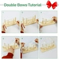 thumbnail image 6 of Bow Maker for Ribbon Wreaths, Double Sided Wooden Bow Making Tool for Crafts Hair Bow Makers Decoration for DIY Christmas Holiday Gift, 6 of 8