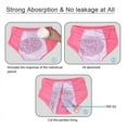 thumbnail image 6 of 5 pcs/Set Leak Proof Menstrual Panties Women Period Underwear Sexy Pants Physiological Underwear Plus Size Waterproof Briefs & Gift, 6 of 7