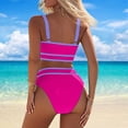 thumbnail image 4 of Womens 2026 Tankini Swimsuits Tummy Control Flowy Swimwear Two Piece Bathing Suits Swim Tank Top with Boyshorts, 4 of 5