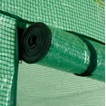 thumbnail image 4 of Machrus Ogrow Deluxe Walk-In Greenhouse with 2 Tiers and 12 Shelves - Green Cover, 4 of 7