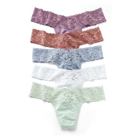 

Hanky Panky Womens Cotton Low Rise Thong 5-Pack Style-89LL5BX6