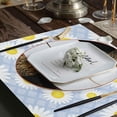 thumbnail image 4 of GZHJMY Placemats Set of 4,Daisy Flower Heat-Resistant Non-Slip Double Sided Washable Kitchen Dining Table Mats for Kitchen Table Decoration, 12"x18", 4 of 6