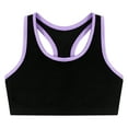 thumbnail image 3 of Alvivi Kids Girls Dance Crop Tank Tops Racer Back Sleeveless Sport Vest Tee Workout Gym Shirt Lavender 16, 3 of 6