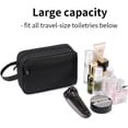 thumbnail image 4 of Travel Toiletry Bag, Small  Bag,  Water-Resistant Organizer for Men & Women, Ideal for Makeup, Shaving Kit, Gym Essentials & Travel Accessories (Black), 4 of 6