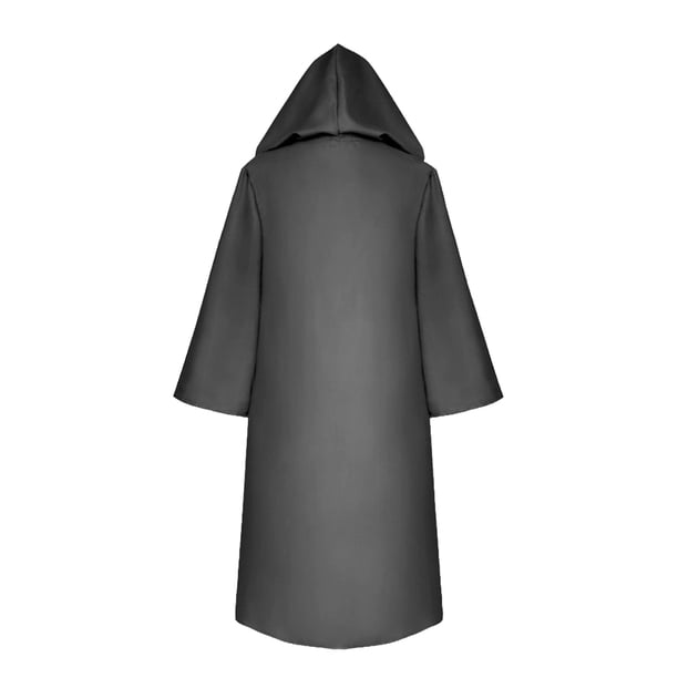 Sonducket Capa de disfraz de Halloween, atmósferas de terror con capucha, decoración medieval antigua, disfraces, ropa de fiesta, traje para el hogar Disfraces de disfraces negro 155 Sonducket AP012624-05