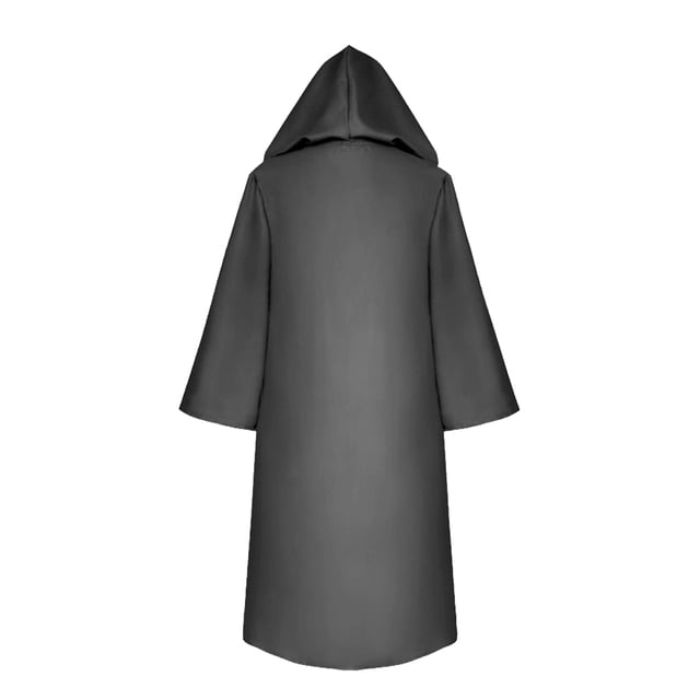 Minnieouse Capa de disfraz de Halloween, atmósferas de terror con capucha, decoración medieval antigua, disfraces, ropa de fiesta, traje para el hogar Disfraces de disfraces negro 135 Minnieouse AP012624-03
