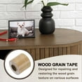 thumbnail image 4 of Uxcell Wood Grain Tape, Self-Adhesive Wood Texture Repair Tape Realistic Wooden Effect Patch for Furniture Cabinets Floor Walls Birch 2" x 32 ft, 4 of 6