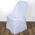 thumbnail image 2 of Efavormart 100 PCS White Lifetime Folding Chair Cover Dinning Chair Slipcover For Wedding Party Event Banquet Catering, 2 of 11