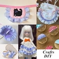 thumbnail image 5 of Scheam Blue Frilled Gingham Ribbon Trim 1.57" x 5yd Gingham Ruffle Pleated Lace Trim Checkered Fabric Edge Trimming for Sewing Bridal, Baby Clothes, Blankets, Pillows DIY Decorations, 5 of 7