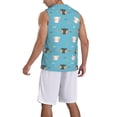 thumbnail image 2 of Honeii Cat Fish print basktball shirt for men and women, Unisex basketball jersey for Theme party-4X-Large, 2 of 6