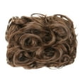 thumbnail image 2 of Mega Large Thick Curly Chignon Messy Bun Updo Clip In Hair Extensions As Real, Pullover Toupee, 2 of 4