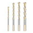 thumbnail image 1 of Juego de brocas de mampostería de 5 piezas Brocas de perforación de vidrio para baldosas de cerámica Espejo de porcelana de madera Pared de mármol de plástico con puntas de carburo de fuerza Oro, 1 of 5