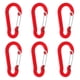 thumbnail image 2 of Mosquetón de Aluminio Sunnimix 6pcs Llavero Clip Al Aire Rojo, 2 of 7