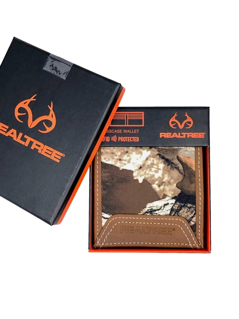 Realtree Camo Canvas RFID Blocking Male Casual Pass Case Wallet