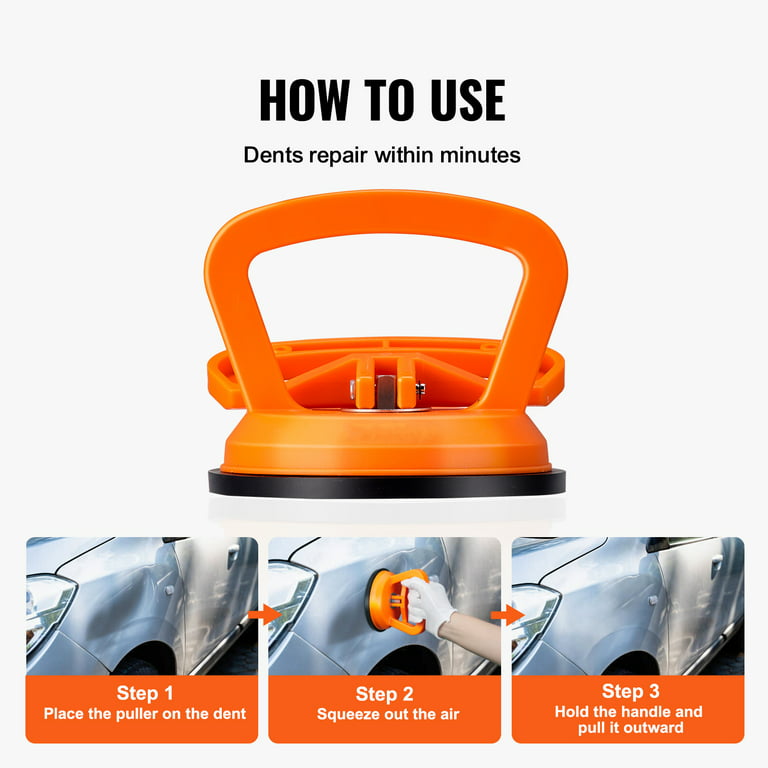 DRANISLY Dent Puller, Car Dent Remover Puller, 3 Pcs Powerful Suction Dent Removal Kit for Cars, Suction Cup Dent Puller with Mini and Big, Paintless Dent