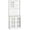 White, variant on HOMCOM Kitchen Pantry with 3 Storage Cabinets, 2 Open Shelves, Countertop
