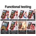 thumbnail image 2 of ANENG ANENG SZ305 High-Precision Digital Multimeter with 1999 Counts, Portable Voltage/Current/Resistance/Capacitance/Frequency/Diode/hFE Tester, Red, Battery Not Included, 2 of 6