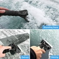 thumbnail image 3 of Ice Scraper, Set of 2 Scrapers, Anti Frost and Anti Scratch Plastic Snow Squeegee, Durable and Stable Squeegee for Car Windshield, Ice and Side Windows (Black + Red), 3 of 5