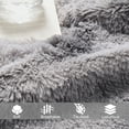 thumbnail image 2 of Exclusivo Mezcla Fuzzy Faux Fur Bed Blanket Queen Size, Reversible Shaggy Sherpa Fleece Blankets,Fluffy Plush Warm Throws for Couch, Bed, 90X90 Inches, Gradient Grey, 2 of 10
