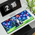 thumbnail image 3 of Happy New Year American Shorthair Family Cheer Winter Midnight Firework Desk Mat Full Keyboard Mouse Pad Cat Lover Kitten Owner Gifts Large Mousepad - 02025, 3 of 5