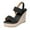 Black, variant on QNANSPI Women's Wedge Heel Shoes, Summer Casual Footwear for Women, Women Peep Toe Thick Heel Fashion Relaxed Slide Footwear For Summer Shoes