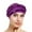 Purple, variant on BKQCNKM Headbands for Women Headband for Washing Face Women Braid Hat Muslim Ruffle Cancer Turban Wrap Cap Headbands, Black One Size