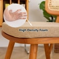 thumbnail image 4 of BH-JJSMGS Chair Cushions for Dining Chairs, 1.5 Inch Thick Memory Foam Kitchen Chair Pads, 16.5" × 16.2" Large Non-Slip Seat Cushion with Ties and Removable Cover, 4 of 8