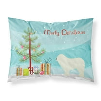 Komondor Merry Christmas Tree Fabric Standard Pillowcase