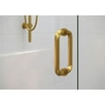 thumbnail image 4 of Glass Warehouse  78" x 66" Frameless Shower Door - Wall Hinge Satin Brass Satin, 4 of 5